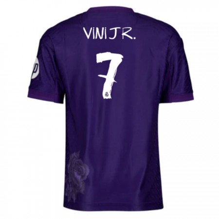 Virallinen pelipaita Real Madrid Vini JR 7 4. Paita 2023-24 Lyhythihainen - Miesten